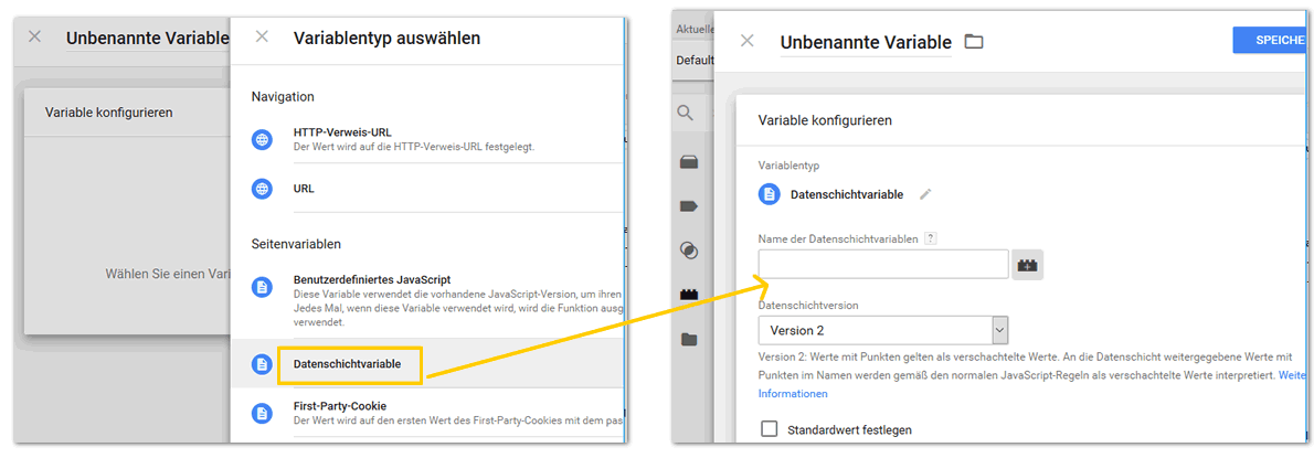 Datenschicht-Variable