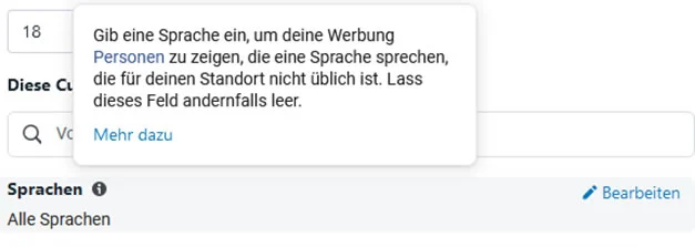 meta-ads-targeting-sprache